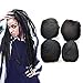 YONNA Hair 4pcs/lot Tight Afro Kinky Bulk Hair 100% Human Hair For DreadLocks,Twist Braids Off Black #1B 10 inch