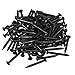 RDEXP 15 x 1.5mm Black Copper Round Head Wood Screw Nail Decorative Furniture Miniature Nail Pack of 50