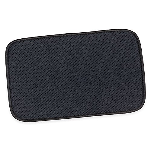 The Original Barware Mat XL in Black 12 Inches x 20 Inches (1, Black