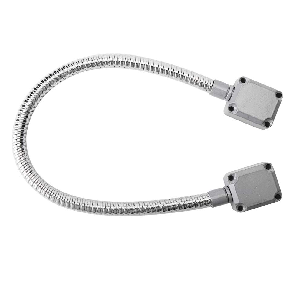 DAUERHAFT Door Loop,Door Cord W/Die Cast Aluminum End Caps,Stainless Steel Cable Wire Sleeve,Rust Proof,8Mm Inner Diameter,Stainless Steel Material,for A Variety Of Wires