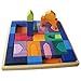 Grimm's Large 1001 Nights Oriental Building Set - Handmade Wooden Blocks in 17-inch Storage Tray (4x4 Size)