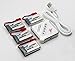 BTG 4PCS 3.7V 750mAh Battery + X4 JST Charger for Holy Stone HS110 HS200 HS120 HS130 X300C X400C MJX X400W Sky Viper S670 V950hd s1750 V2450 Syma X56W