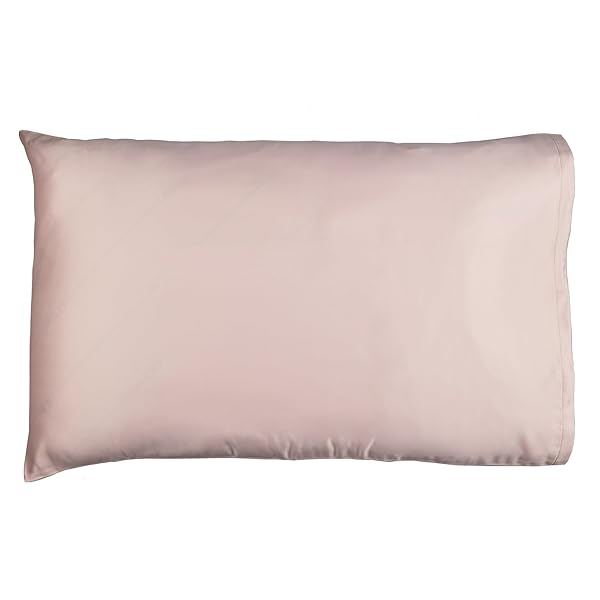 CONAIR SATIN PILLOWCASE 20″X26″ – ECO-FRIENDLY, UPCYCLED PLASTIC, FRIZZ-FREE, SMOOTH BEAUTY SLEEP, HAIR & SKIN CARE, PINK, SOFT & BREATHABLE, SUSTAINABLE LUXURY FOR HEALTHY HAIR & SKIN