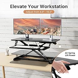 JOY worker Standing Desk Converter, 32" Wide Height