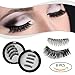 Proteove Reusable Magnetic False Eyelashes - No Glue Mess Magic 3D Fake Lashes Extension, Ultra Soft & Natural Look & Handmade, 2 Pair 8 Piece