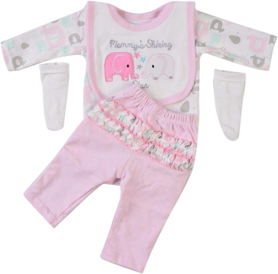 LLX Fashion Newborn Baby Clothes Reborn Baby Girl Doll Clothes For 20-22 Inches 50-55 Cm Doll Gifts