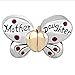 Pugster Silver Plated Mother Daughter Charms Separable Butterfly Bead Fits Pandora Charms Bracelet (Red)