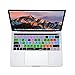 XSKN Mac Logic Pro X English Shortcut Functional Hotkey Design Silicone Keyboard Skin Cover for 2016 Touch Bar MacBook Pro 13 (A1706) & MacBook Pro 15 (A1707), US EU Layout