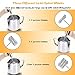 Milk Frother EZILIF Milk Frother Handheld Coffee Frother Battery Operated Foam Maker with 3 Stainless Steel Different Size Whisks for Coffee Latte Cappuccino Hot Chocolate Drink Mixer