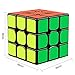 D-FantiX YJ Guanlong Speed Cube yj 3x3 Magic Cube 56 mm Black Puzzles Toys for Kids Adult