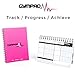 GymPad Mini Workout Journal - The Small Stylish Way To Track Your Workouts (Pink), Size A6