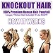 Human Hair Ponytail Extension Wrap 20” 100% Real Remy Premium Grade AAAAA 80 Grams Long Straight Human Hair Silky Soft by Knockout Hair (#07B/613 Dark Blonde/Light Blonde Mix)
