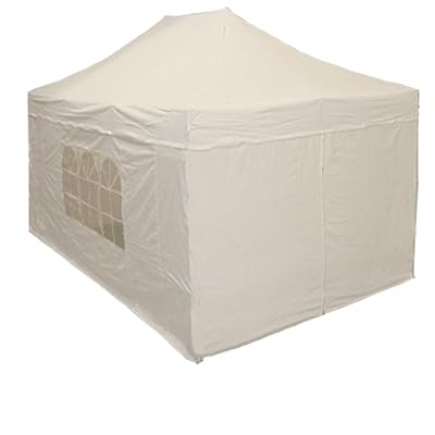 Delta 10x15 Pop up 4 Wall Canopy Party Tent Gazebo Ez White - F Model Upgraded Frame Canopies