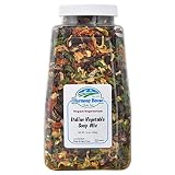 Harmony House Italian Vegetable Soup Mix - Gluten Free, Low Sodium, For Cooking, Camping, Emergency Supply & More (14 oz. Jar)