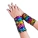 Time-killer Sequins Gloves - Magic Sequin Fingerless Mermaid Gloves Dragon Paws Reversible Bracelet- Dance Birthday Party Favors for Kids Girls Women (Rainbow)