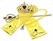 Romy's Collection Princess Belle Yellow Party Costume Dress-Up Set (5-6, Yellow)