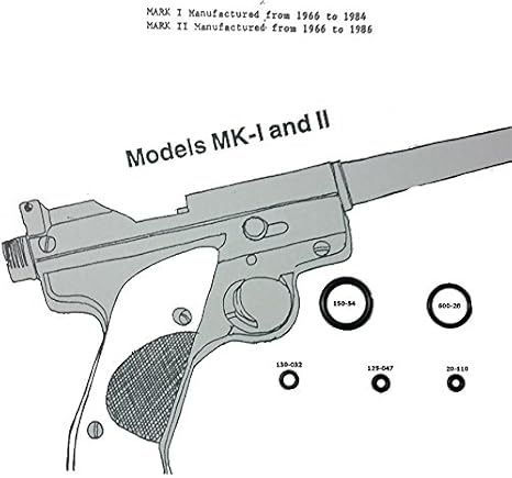 Kit De Sellos De Uretano Para Crosman MK I Y MK II - Incluye Guía Y Vista Expl #1