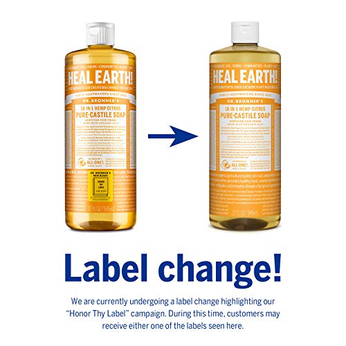 Dr. Bronner’s - Pure-Castile Liquid Soap (Citrus, 32 ounce) - Made with Organic Oils, 18-in-1 Uses: Face, Body, Hair… - Image 3