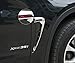 Exterior Accessories 2 Pcs Xdrive X-drive Car Carbon Fiber Fender Side Vents Mesh Sticker Hole Grille Shark Gills Side Vents Decoration 3D Stickers For BMW X Series X5 F15 F85(Silver+red)