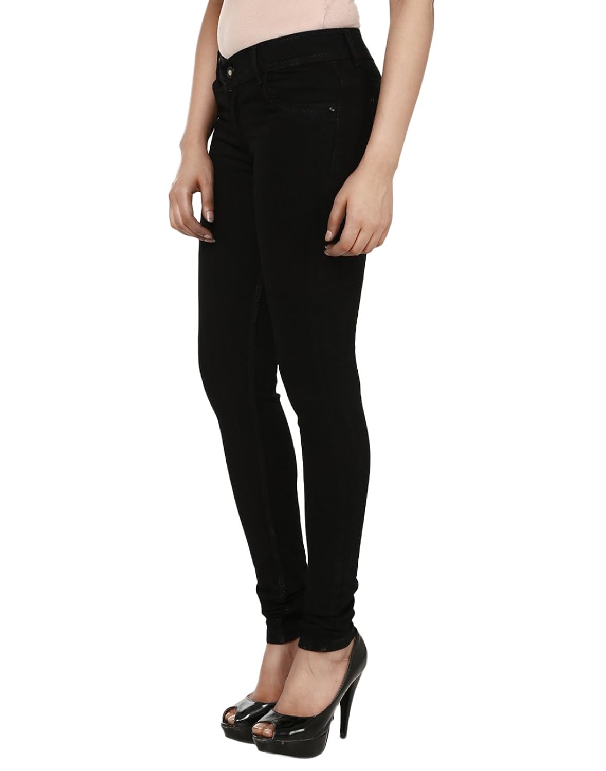 bhurat's black casual denim for women