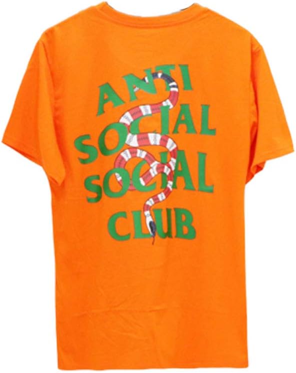 Anti Social Social Club Casual Printed Letter Men and Women Short Sleeve Loose T-Shirt