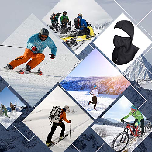 Elegant Choise Balaclava Ski Mask, Winter Face Mask Windproof Ski Mask Motorcycle Mask Cold Weather Mask Fleece Full Face Mask for Outdoor Men and Women