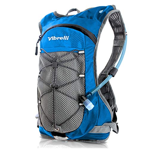 Vibrelli Hydration Pack & 2L Hydration Water Bladder High Flow Bite Valve Hydration Backpack