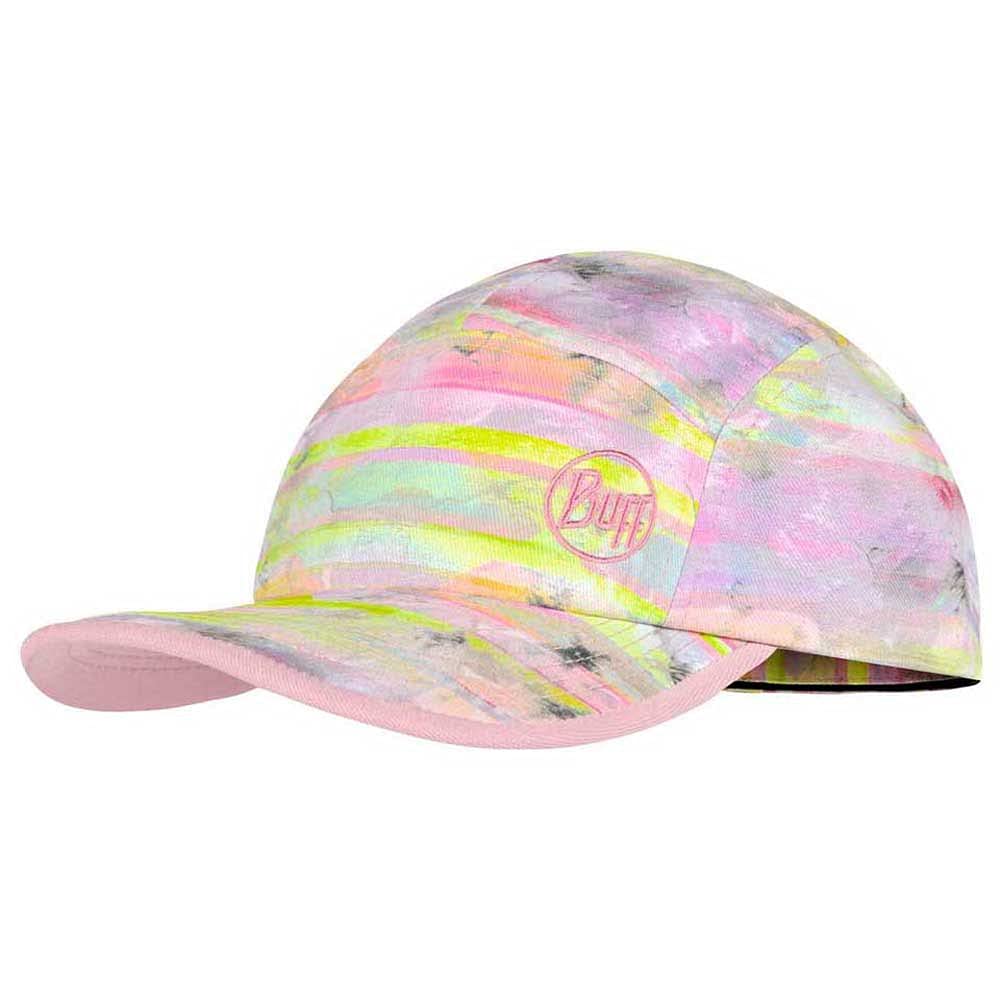 Buff Kids 5 Panel Go UPF 50 Adjustable Lightweight Running Cap Hat - Graze Multi