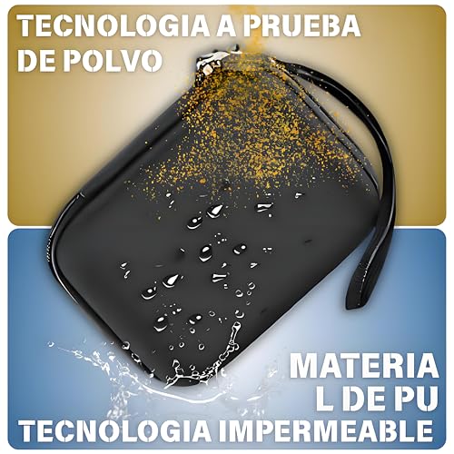 Funda para Cámara Digital,para Canon G7x Mark Iii/Ii/Sx740/Kodak Pixpro FZ/Sony DSCW800,Impermeable y rígido para Camara Fotografica, Bolsillo de Malla para Cables,Protectora portátil