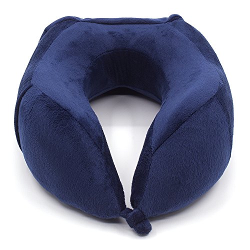 cottile Memory Foam Travel Neck Pillow with Unique Designed Self