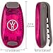 LED Safety Light 2 Pack (Pink) - Nighttime Visibility for Runners, Cyclists, Walkers, Joggers, Kids, Dogs, Relays & More - Clip to Clothes Strap to Wrist, Ankle, Bike, Collar, or Just About Anywhere