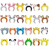 24 Pack Inflatable Headband Cute Animal Headband Balloon Hair Band for kids & Adults Party Favors