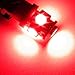 YITAMOTOR 10 PCS T10 Wedge 5-SMD 5050 Red LED Light Bulbs W5W 2825 158 192 168 194 12V DC