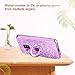 Maxdara Galaxy S9 Case, Galaxy S9 Glitter Sparkle Cute Women Girls Case Bling Shiny Diamond Rhinestone Ring Holder Stand Kickstand TPU Bumper Case Cover for Samsung Galaxy S9 5.8 inches (Purple)