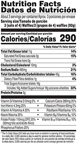 Kellogg's Eggo, Frozen Waffles, Cinnamon Toast,Â Easy Breakfast, 10.75 oz Box (10 Count)