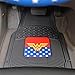 BDK Warner Bros DC Comics Classic Wonder Woman Car Accessories - Heavy Duty Rubber Floor Mats - Custom Fit, No-Slip Grip, All Weather, 3pc Set 2 Front Car Mats 27 x 18 in, 1 Rear Liner 18 x 58 in