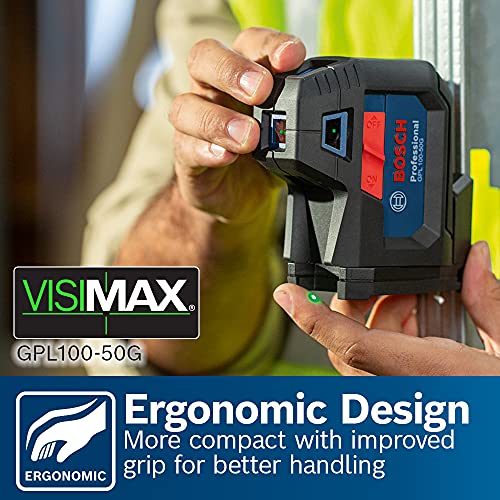 Bosch GPL10050G 125ft 5Point Alignment Laser Level 360 With