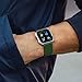 Vancle Bands Compatible with Fitbit Versa Bands for Women Men Rose Gold Silicone Wristbands for Fitbit Versa Bands/Versa Lite Bands (Dark Green, Large)