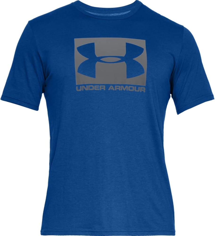 Under Armour Men's UA BOXED SPORTSTYLE SS Shirt, Royal - Image 5