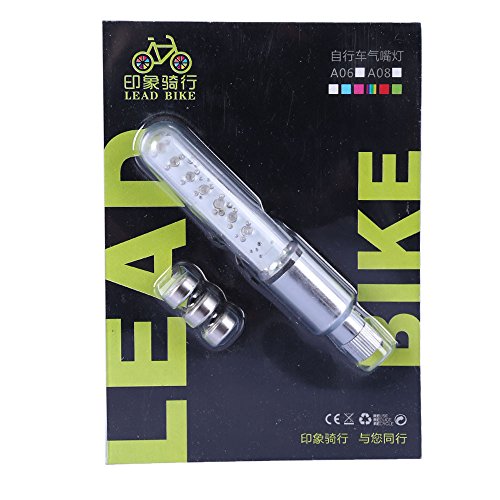 image for Glumes Bike Wheel Lights, LED IP55 Waterproof Bicycle Spoke Light 7-LE