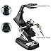 Intsun LED Helping Hands Magnifier Soldering Station 3X 4.5X Magnifying Glass with Clamp and Alligator Clips for Assembly, Repair, Modeling, Crafts (Black)