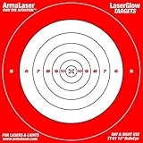 ArmaLaser LaserGlow Targets High Visibility Daytime Nighttime 12 inch Bullseye Pack of 3