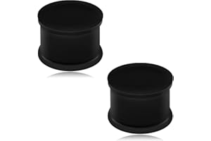 Qmcandy Ear Gauges Silicone Ear Plugs Flexible Silicone Saddle Flesh Skin Tone Silicone Ear Plugs Tunnels Body Piercing Jewel