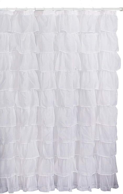 Amazon Com Spring Home Flamenco Gypsy Ruffled Sheer Shower