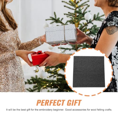 VILLCASE 3pcs Felting Board Foam High Dense, Needle Felting Pad, Work Black Rectangle Felt Mat Sewing Wool Tool for Diy Hand Craft Poking Knitting Projects 7x7 inches