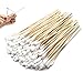 300 PCS 6 Inch Cotton Swabs Long Cotton Swab, Gun Cleaning Swabs with Strong and Flexible Bamboo Material, Ideal for Hobbies, Gun Cleaning, Arts and Crafts, and Projects Requiring Detailed Work