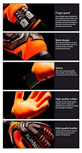 image for Jalunth Soccer Goalkeeper Gloves - Kids & Adults Football Goalie Goal 