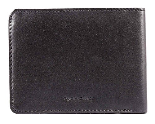 Big Skinny Men's L-Fold Passcase Leather Slim Wallet, Holds Up to 30 Cards, Black
