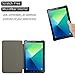 Infiland Samsung Galaxy Tab A 10.1 with S Pen case - Ultra Slim Tri-Fold Smart Case Cover for Samsung Tab A 10.1-Inch with S Pen SM-P580 Tablet(with Auto Wake/Sleep), Black