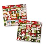 128 Christmas Gift Tags Stickers Peel and Stick in assorted designs! Styles May Vary!